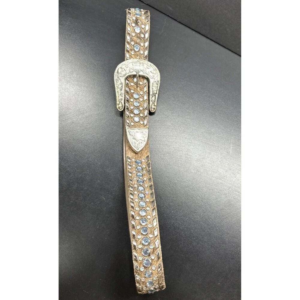 Rhinestone Cow Belt Size Large